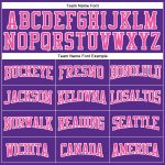 Personalized Purple Pink-White Mesh Authentic Football Jersey Team Custom Name and Number