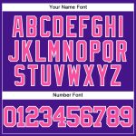 Personalized Purple Pink-White Mesh Authentic Throwback Baseball Jersey