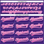 Personalized Purple Pink-White Performance Vapor Golf Polo Shirt Team Custom Name and Number