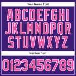 Personalized Purple Pink-White Performance Vapor Golf Polo Shirt Team Custom Name and Number