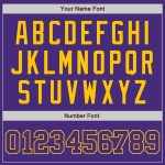 Personalized Purple Purple-Gold Authentic Baseball Jersey