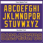 Personalized Purple Purple-Gold Authentic Baseball Jersey Team Custom Name and Number