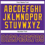 Personalized Purple Purple-Gold Authentic Sleeveless Baseball Jersey Team Custom Name and Number
