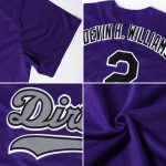 Personalized Purple Purple-Old Gold Authentic Baseball Jersey