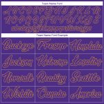 Personalized Purple Purple-Old Gold Authentic Baseball Jersey