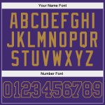 Personalized Purple Purple-Old Gold Authentic Baseball Jersey Team Custom Name and Number