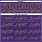 Personalized Purple Purple-Old Gold Authentic Baseball Jersey Team Custom Name and Number
