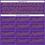 Personalized Purple Purple-Old Gold Authentic Sleeveless Baseball Jersey Team Custom Name and Number