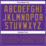 Personalized Purple Purple-Old Gold Authentic Sleeveless Baseball Jersey Team Custom Name and Number