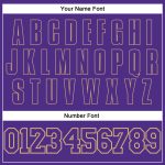 Personalized Purple Purple-Old Gold Authentic Throwback Basketball Jersey Team Custom Name and Number