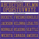 Personalized Purple Purple-Old Gold Mesh Authentic Football Jersey Team Custom Name and Number