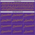 Personalized Purple Purple-Old Gold Performance T-Shirt Team Custom Name and Number