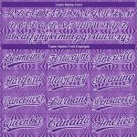 Personalized Purple Purple-White 3D Pattern Design Authentic Baseball Jersey Team Custom Name and Number