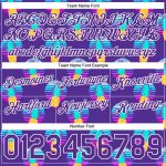 Personalized Purple Purple-White 3D Pattern Design Pineapples Authentic Basketball Shorts Team Custom Name and Number