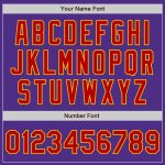 Personalized Purple Red-Gold Bomber Full-Snap Varsity Letterman Jacket Team Custom Name and Number