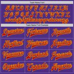 Personalized Purple Red-Gold Bomber Full-Snap Varsity Letterman Jacket Team Custom Name and Number