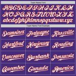 Personalized Purple Red-Gray Authentic Split Fashion Baseball Jersey Team Custom Name and Number