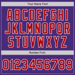 Personalized Purple Red-White Authentic Baseball Jersey