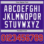 Personalized Purple Red-White Authentic Throwback Baseball Jersey Team Custom Name and Number