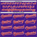 Personalized Purple Red-White Authentic Throwback Baseball Jersey Team Custom Name and Number