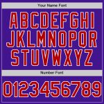 Personalized Purple Red-White Mesh Authentic Throwback Baseball Jersey Team Custom Name and Number