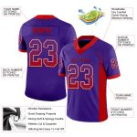 Personalized Purple Red-White Mesh Drift Fashion Football Jersey Team Custom Name and Number
