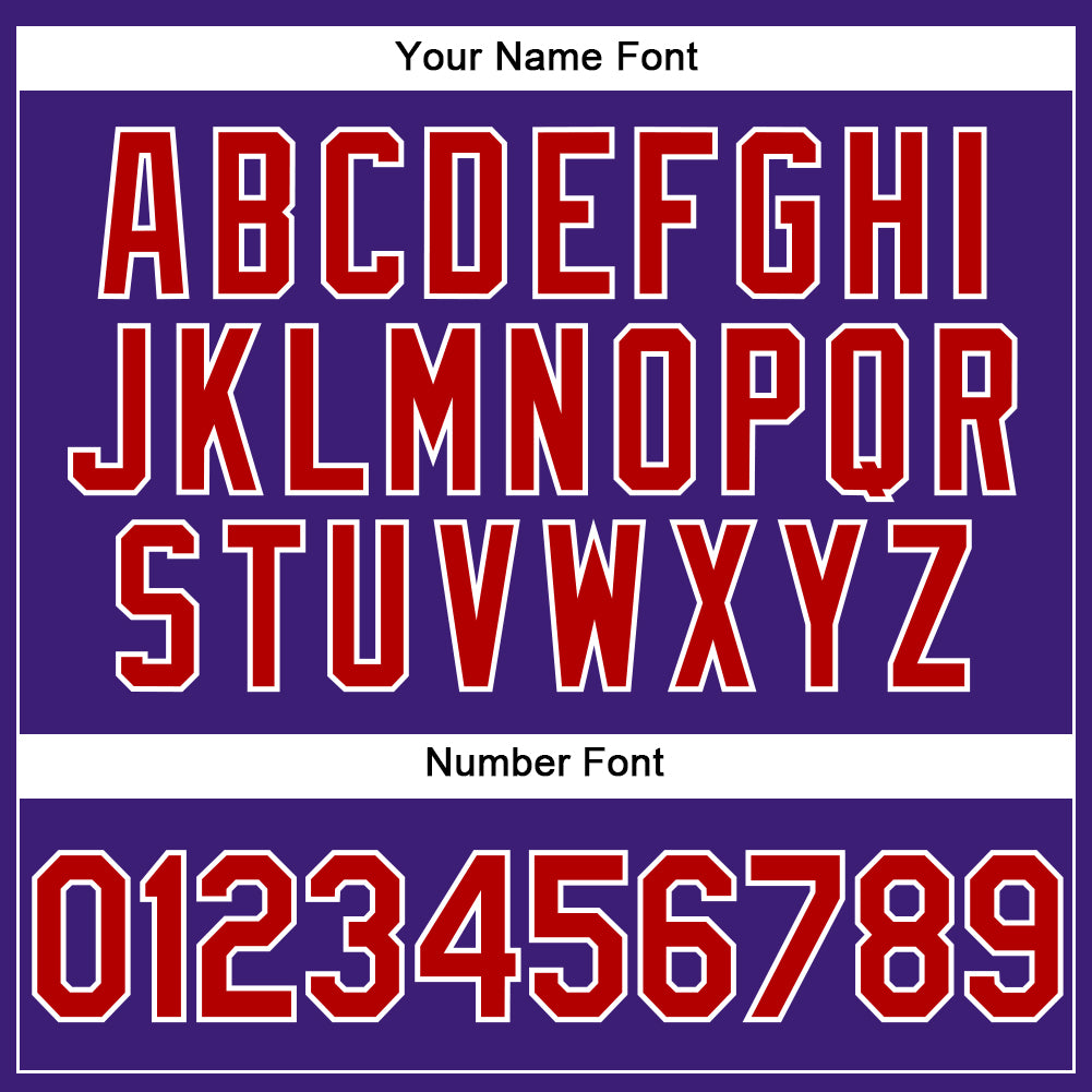 Personalized Purple Red-White Performance Vapor Golf Polo Shirt Team Custom Name and Number Personalized Purple Red-White Performance Vapor Golf Polo Shirt Team Custom Name and Number - Image 5
