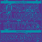 Personalized Purple Teal Abstract Grunge Art Round Neck Sublimation Basketball Suit Jersey Team Custom Name and Number