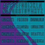 Personalized Purple Teal-Black Curve Lines Sublimation Soccer Uniform Jersey Team Custom Name and Number