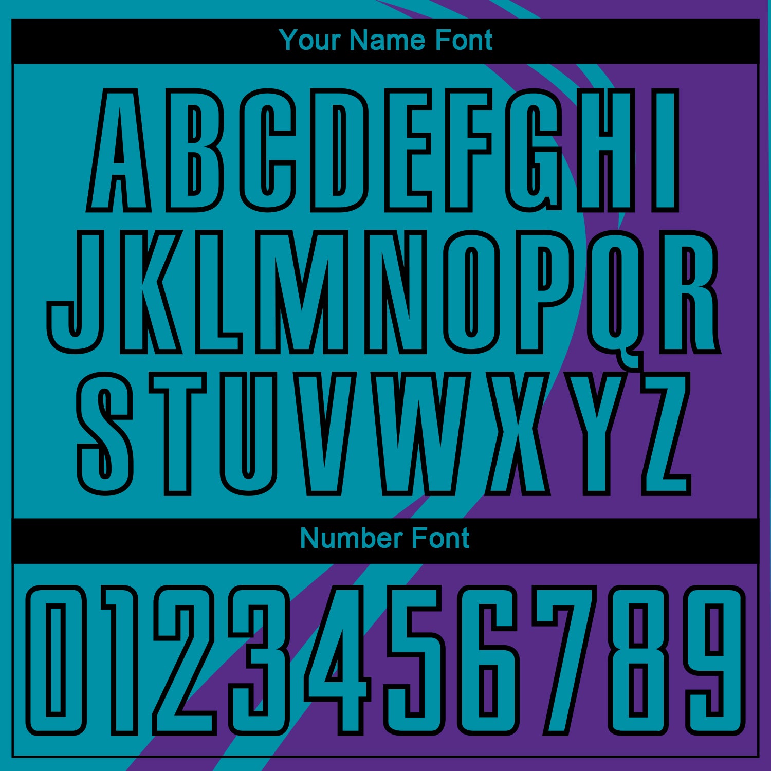 Personalized Purple Teal-Black Curve Lines Sublimation Soccer Uniform Jersey Team Custom Name and Number Personalized Purple Teal-Black Curve Lines Sublimation Soccer Uniform Jersey Team Custom Name and Number - Image 6