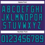 Personalized Purple Teal-Black Hockey Lace Neck Jersey Team Custom Name and Number
