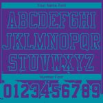 Personalized Purple Teal Color Splash Round Neck Sublimation Basketball Suit Jersey Team Custom Name and Number
