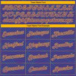 Personalized Purple Teal-Gold Authentic City Edition Basketball Jersey Team Custom Name and Number
