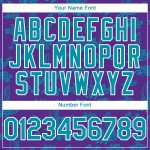 Personalized Purple Teal-White 3D Pattern Design Boats And Fish Authentic Baseball Jersey Team Custom Name and Number