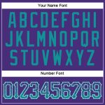 Personalized Purple Teal-White Authentic Drift Fashion Baseball Jersey Team Custom Name and Number