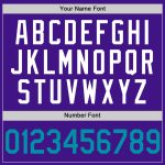 Personalized Purple Teal-White Authentic Throwback Baseball Jersey Team Custom Name and Number