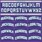 Personalized Purple Teal-White Authentic Throwback Rib-Knit Baseball Jersey Shirt Team Custom Name and Number