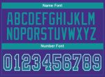 Personalized Purple Teal-White Mesh Drift Fashion Football Jersey Team Custom Name and Number