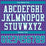 Personalized Purple Teal-White Round Neck Sublimation Basketball Suit Jersey