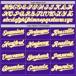 Personalized Purple Teal-Yellow Mesh Authentic Throwback Baseball Jersey Team Custom Name and Number
