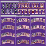 Personalized Purple Vintage USA Flag-Cream Authentic Throwback Basketball Jersey Team Custom Name and Number
