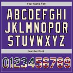 Personalized Purple Vintage USA Flag Cream-Black Bomber Full-Snap Varsity Letterman Jacket Team Custom Name and Number