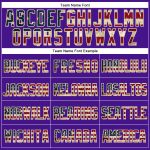 Personalized Purple Vintage USA Flag-Cream Mesh Authentic Throwback Baseball Jersey Team Custom Name and Number