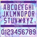 Personalized Purple White 3D Pattern Design Butterfly Performance T-Shirt Team Custom Name and Number