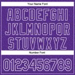 Personalized Purple White 3D Pattern Design Dots Authentic Baseball Jersey Team Custom Name and Number