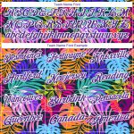 Personalized Purple White 3D Pattern Design Hawaii Palm Trees Performance Golf Polo Shirt Team Custom Name and Number