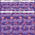 Personalized Purple White 3D Pattern Design Jellyfish And Octopus Authentic Baseball Jersey Team Custom Name and Number
