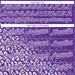 Personalized Purple White 3D Pattern Design Leopard Print Fade Fashion Authentic Baseball Jersey Team Custom Name and Number
