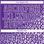 Personalized Purple White 3D Pattern Design Leopard Print Fade Fashion Authentic Baseball Jersey Team Custom Name and Number