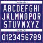 Personalized Purple White 3D Pattern Two-Button Unisex Softball Jersey Team Custom Name and Number